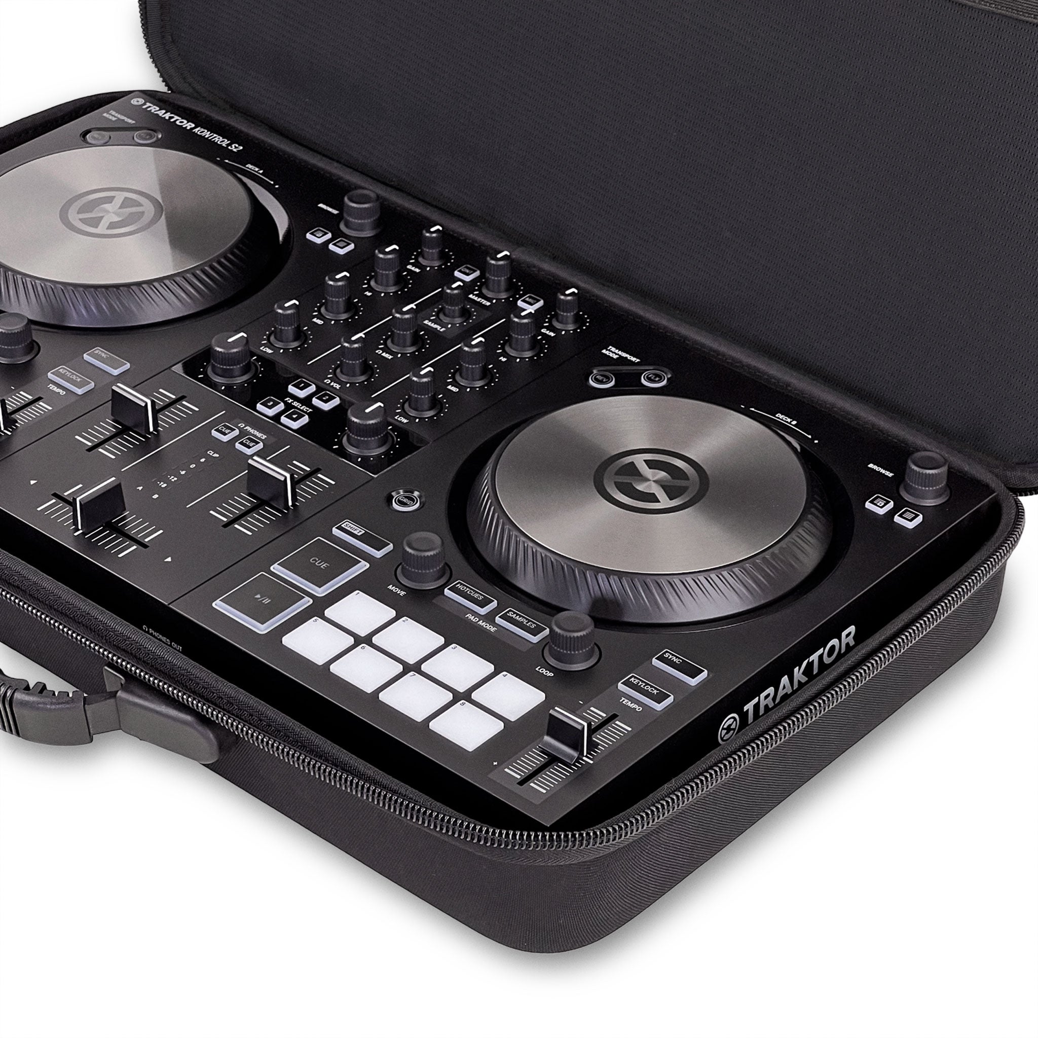 Étui De Transport Pour Contrôleur DJ - Compatible Traktor S2 MK3, DDJ-FLX4, DDJ-400 Etc. Protection Rembourrée, Bandoulière Réglable