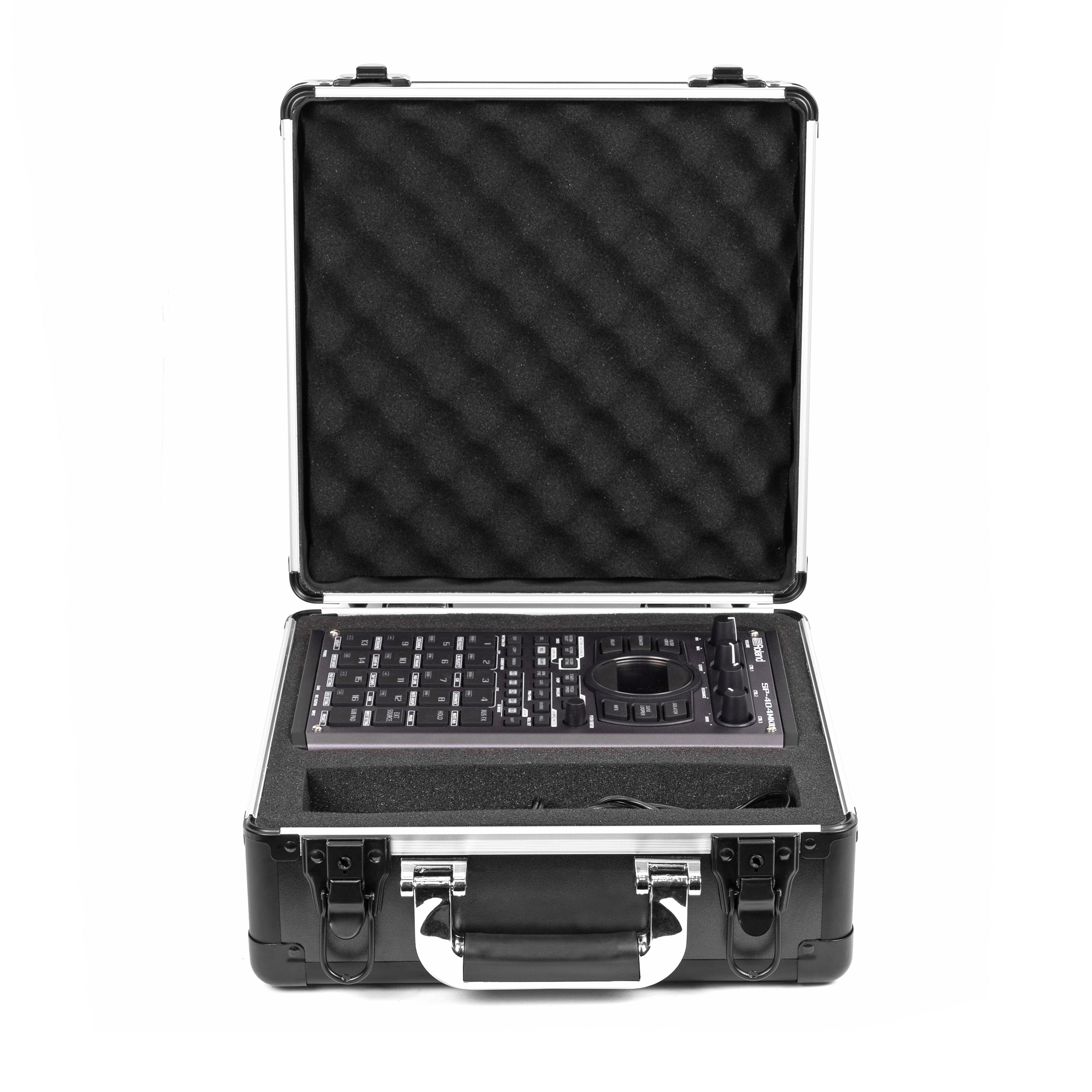 thumbnail image 2 of Custom Fitted Hard Case Analog Cases PULSE Hard Case For Roland SP-404 MKII & Older Models - Custom Fitted EVA Hard Shell With Velvet Interior, Cable Pocket, Travel Handle Roland S1 2 of 10